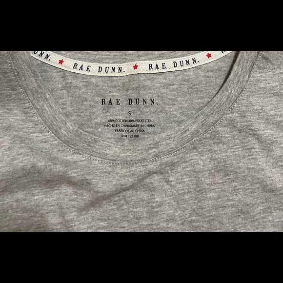 Womens Rae Dunn Stars and Stripes gray shirt small - Picture 4 of 4